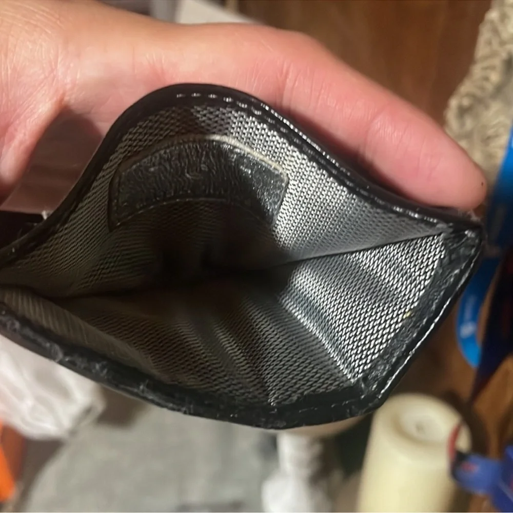 CHANEL BLACK QUILTED LAMBSKIN CARDHOLDER WALLET